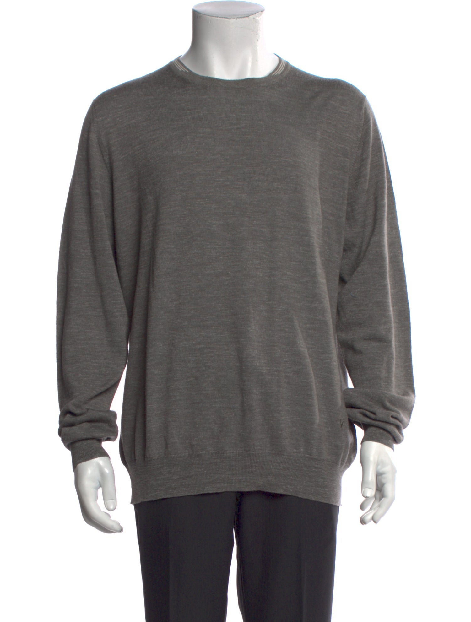 Isaia Wool Crew Neck Pullover