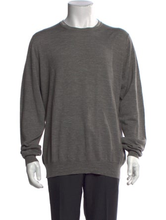 Isaia Wool Crew Neck Pullover