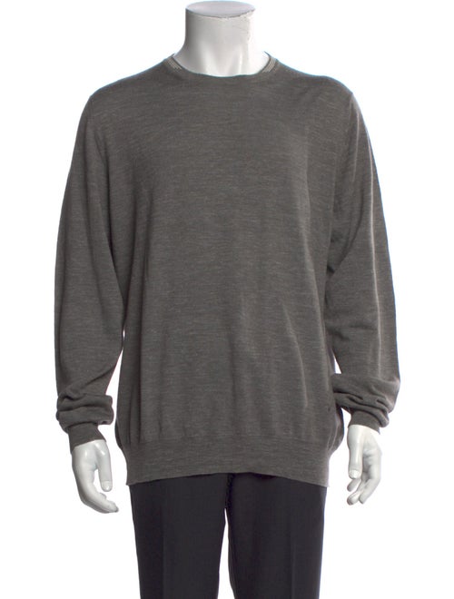 Isaia Wool Crew Neck Pullover