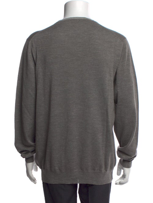 Isaia Wool Crew Neck Pullover