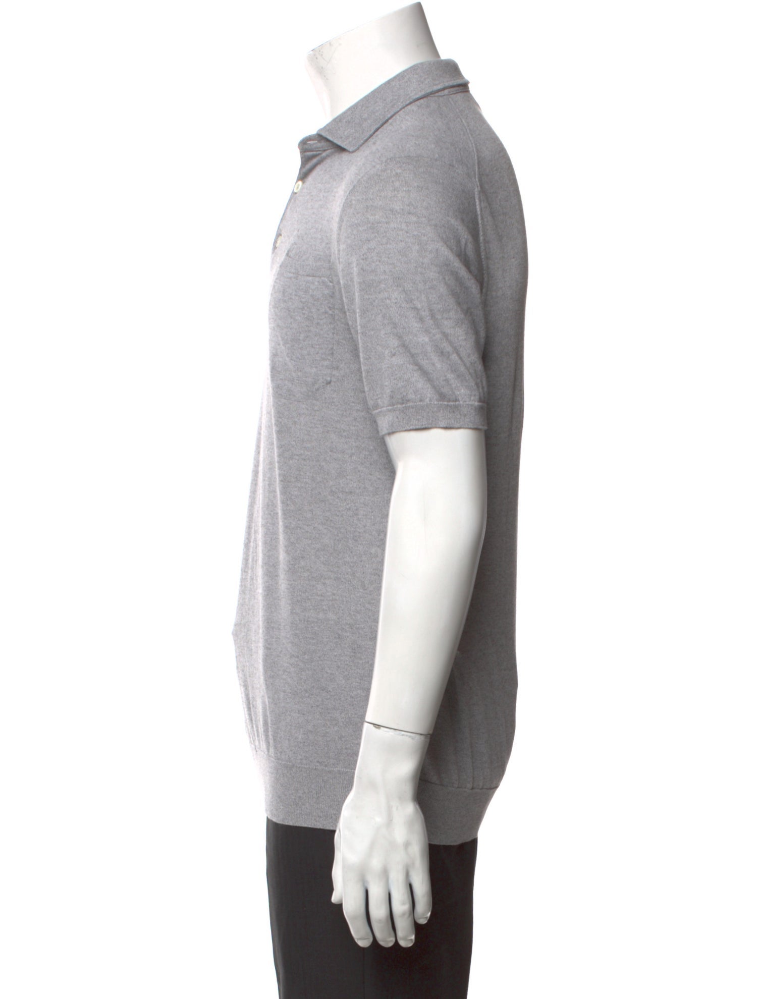 Isaia Collar Short Sleeve Polo Shirt