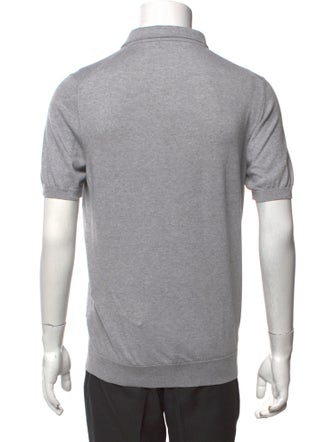 Isaia Collar Short Sleeve Polo Shirt