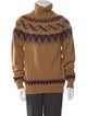 Isaia Cashmere Graphic Print Pullover
