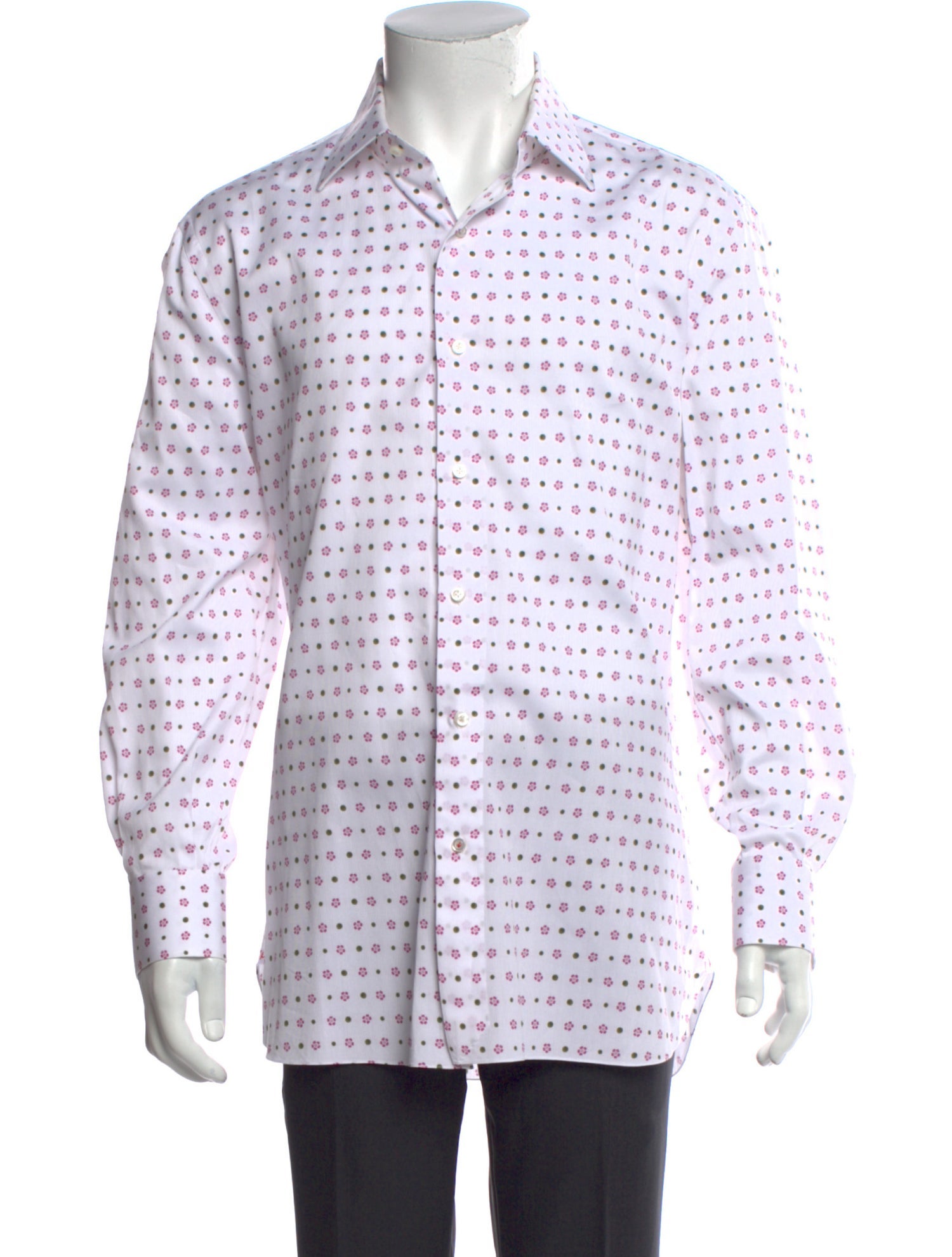 Isaia Floral Print Long Sleeve Shirt