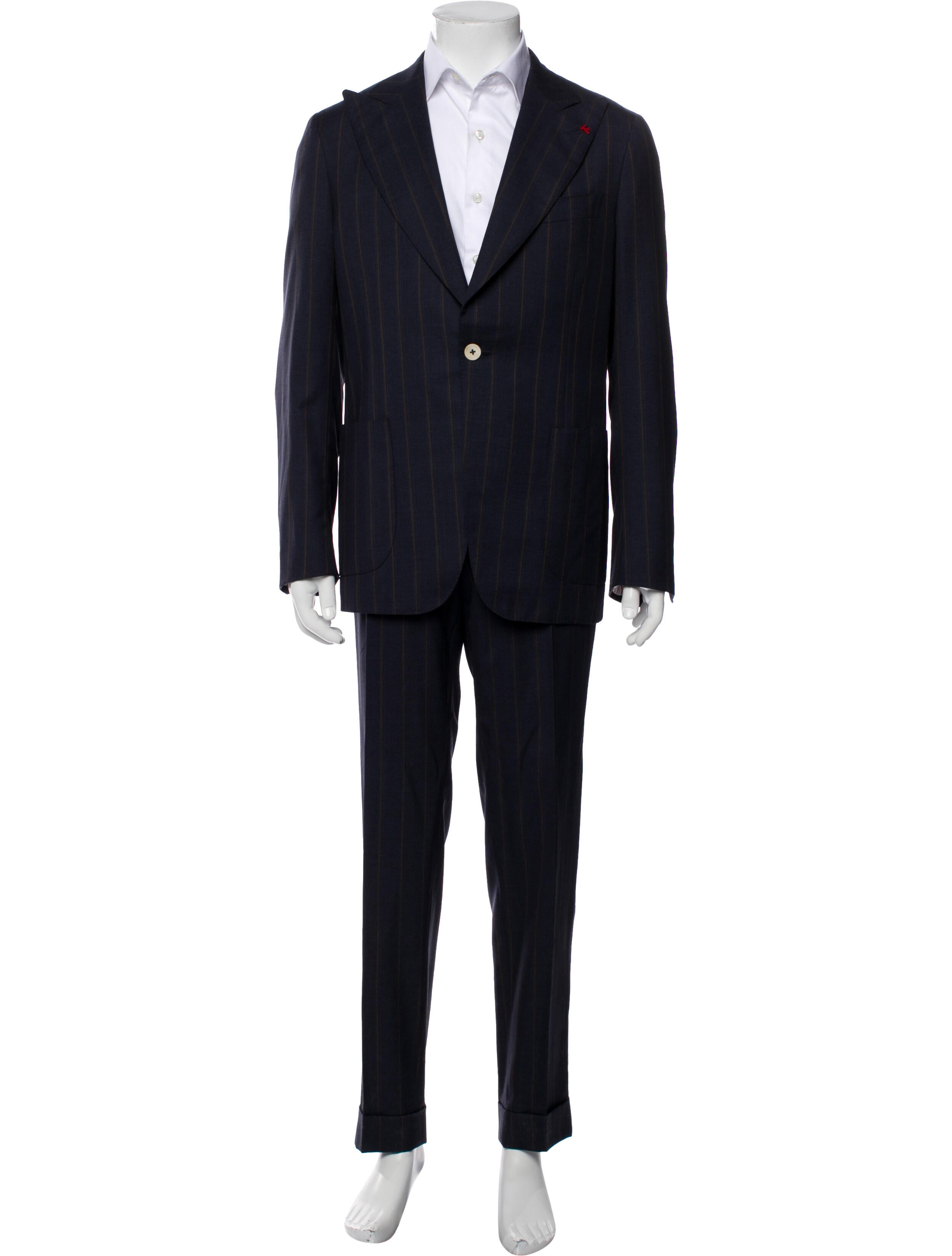 Isaia Wool Pinstriped Two-Piece Suit