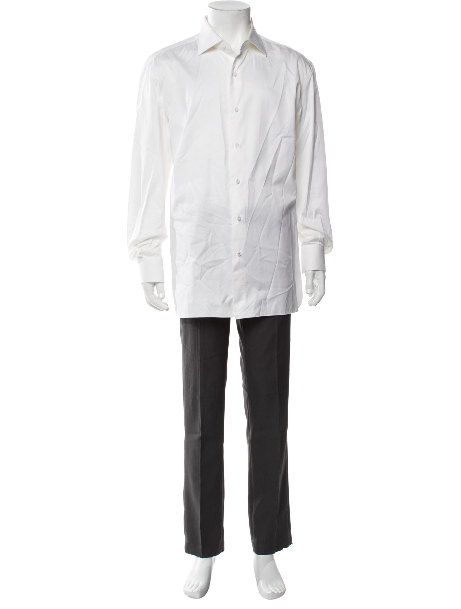Isaia Long Sleeve Tuxedo Shirt