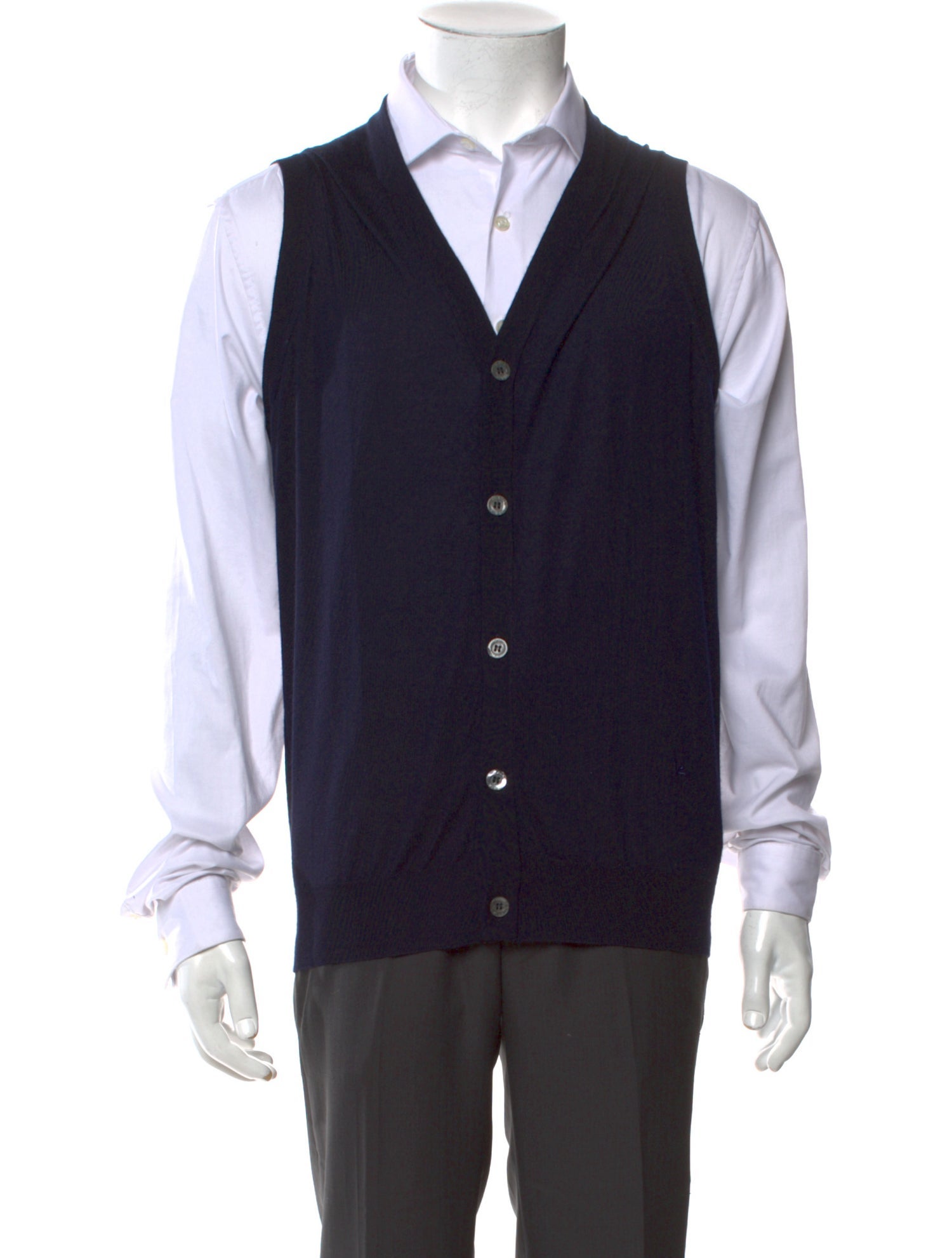 Isaia Cashmere V-Neck Sweater Vest