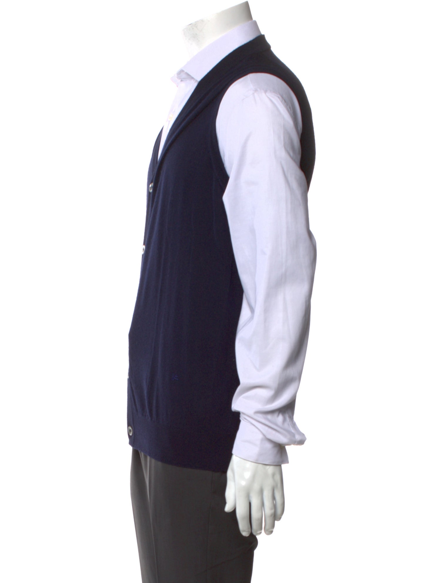 Isaia Cashmere V-Neck Sweater Vest
