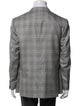 Isaia Cashmere Plaid Print Blazer