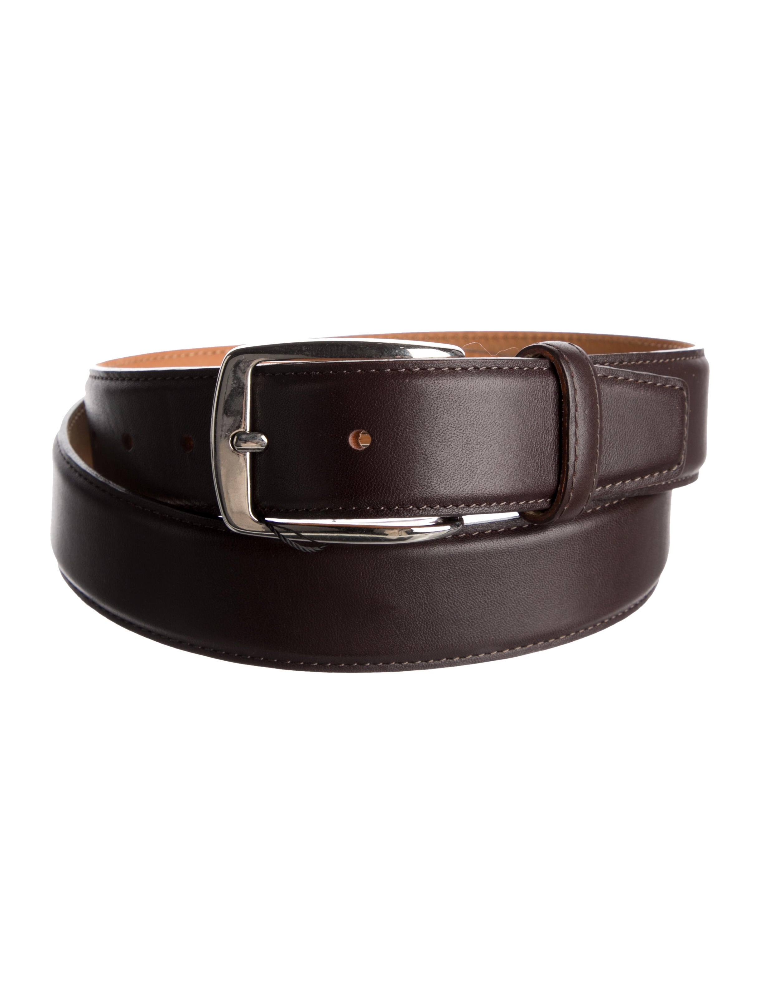 Isaia Leather Waist Belt