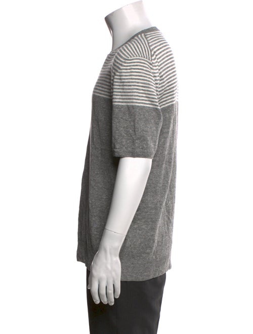 Isaia Linen Striped T-Shirt