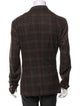 Isaia Wool Plaid Print Blazer