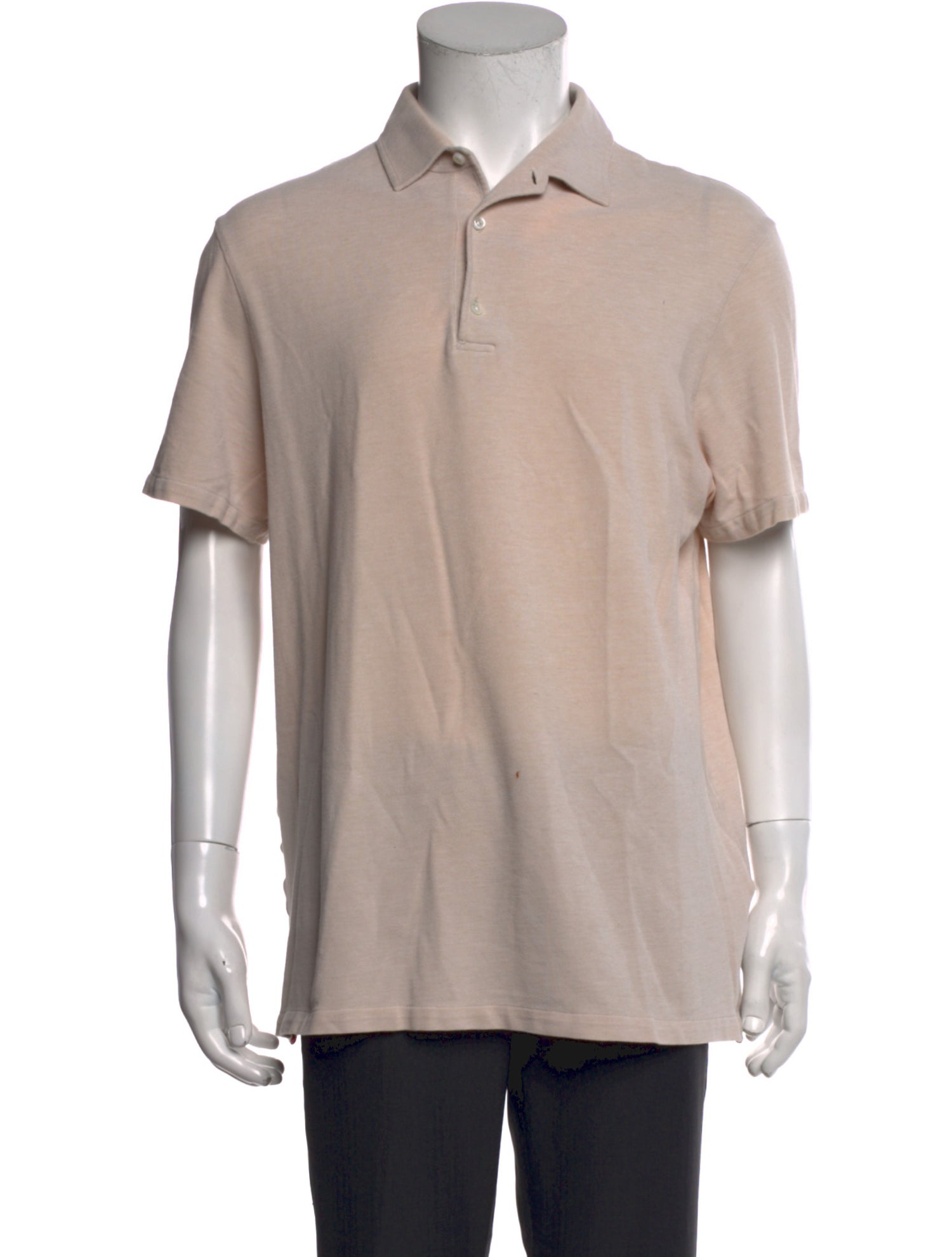 Isaia Crew Neck Short Sleeve Polo Shirt