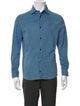 Isaia Leather Long Sleeve Shirt