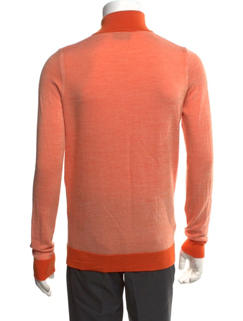 Isaia Mock Neck Long Sleeve Polo Sweater