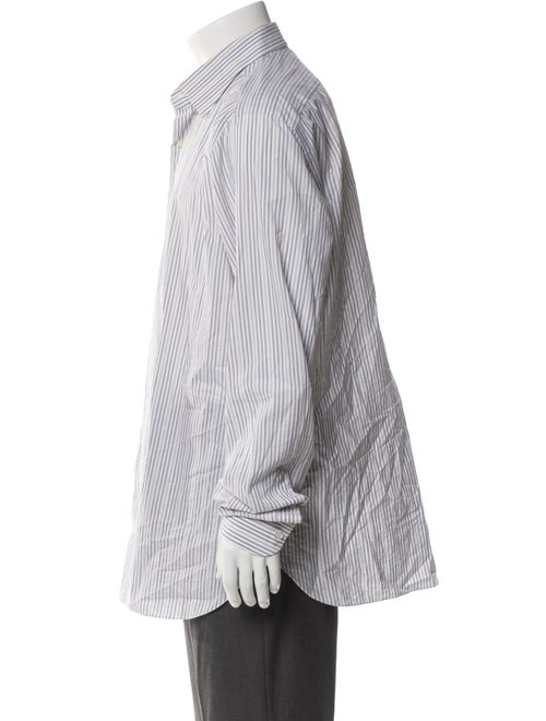 Isaia Striped Long Sleeve Dress Shirt