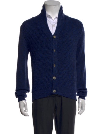 Isaia Merino Wool V-Neck Cardigan