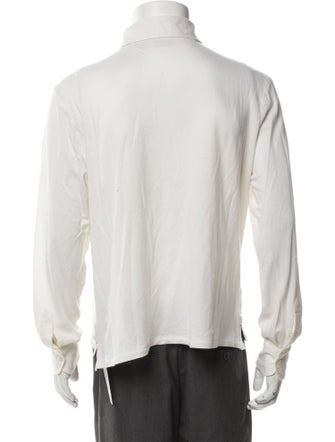 Isaia Wool V-Neck Polo Shirt