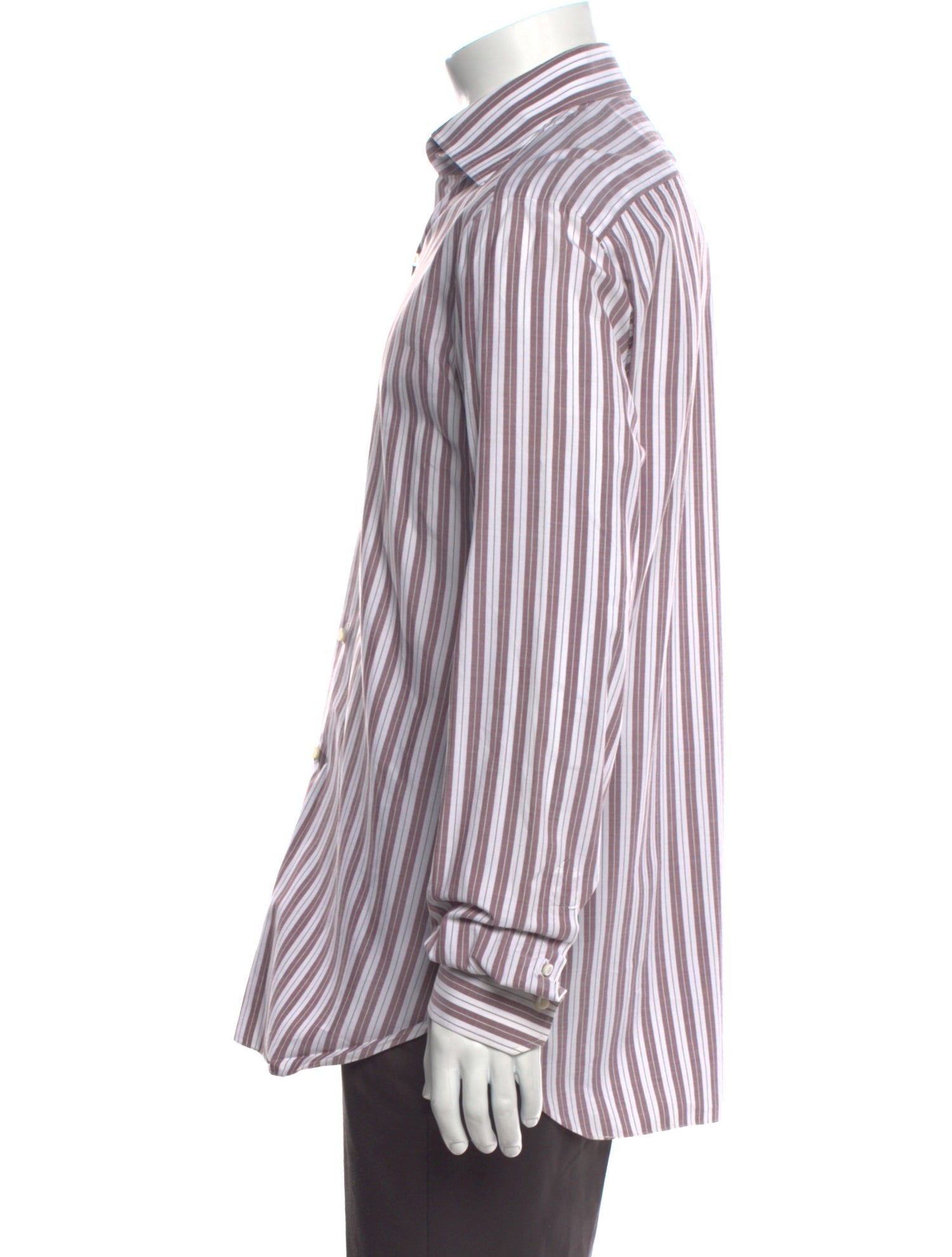 Isaia Striped Long Sleeve Shirt