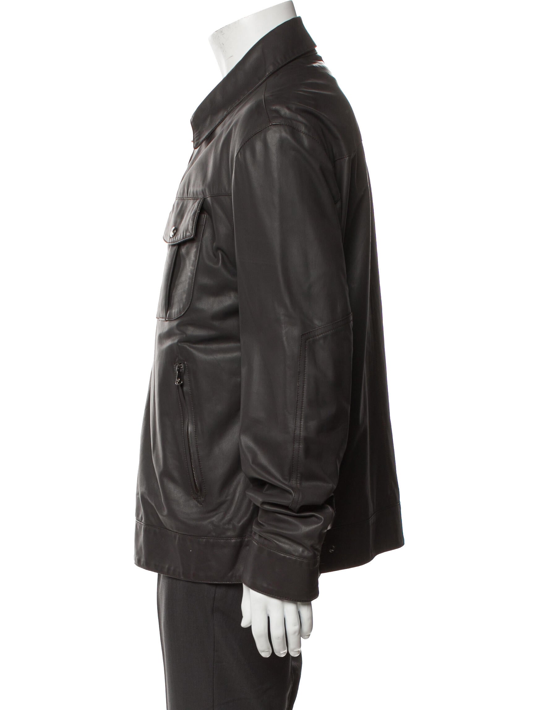 Isaia Suede Utility Jacket