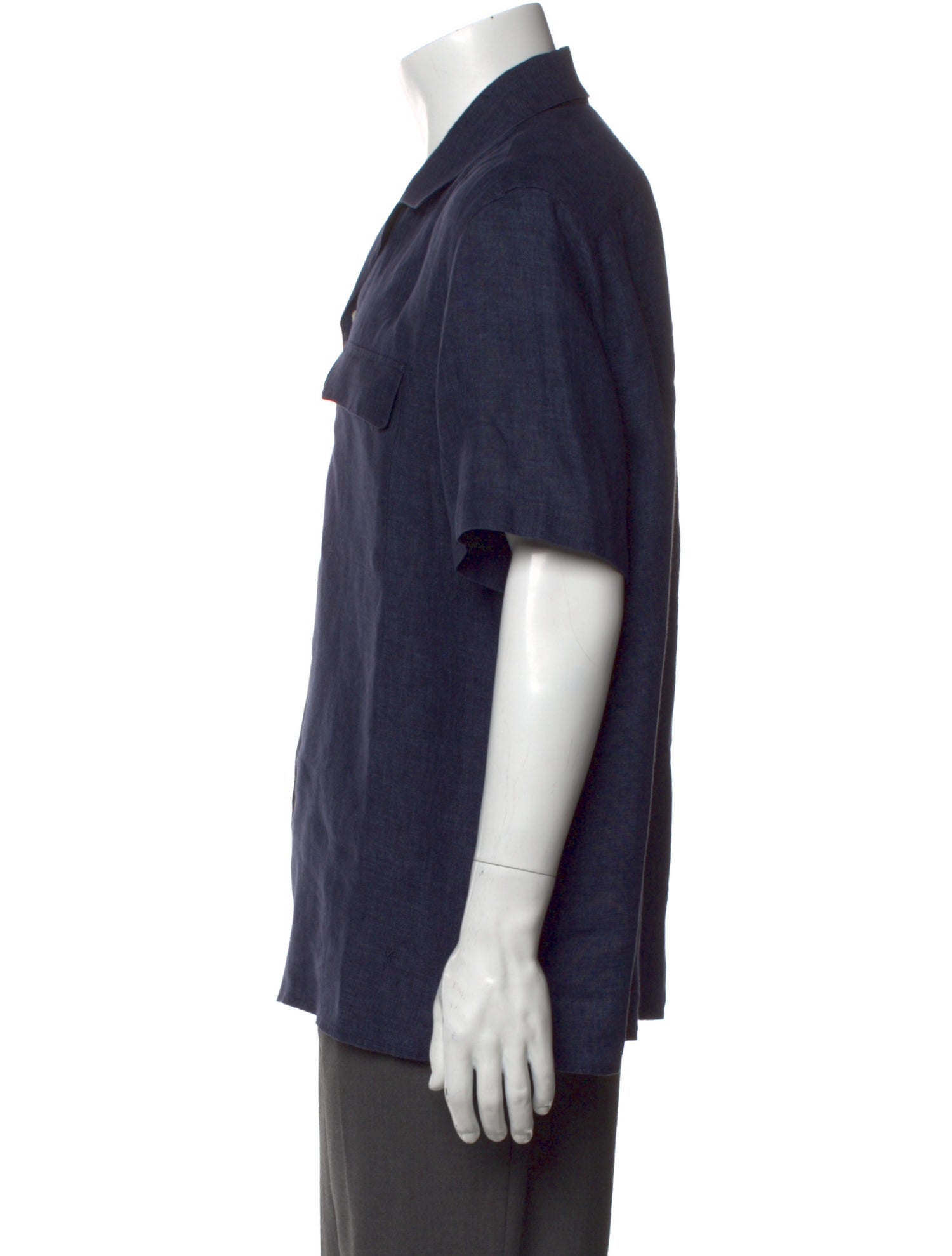 Isaia Linen Short Sleeve Shirt