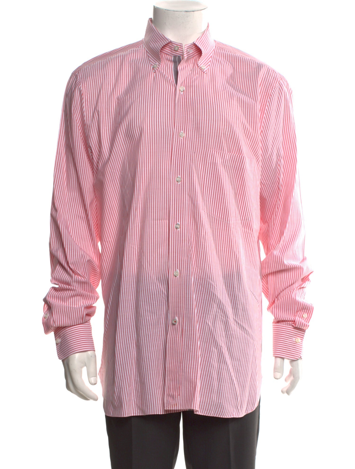 Isaia Striped Long Sleeve Shirt