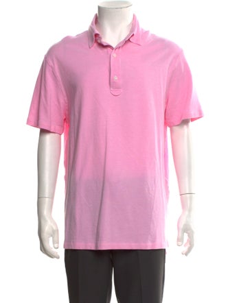 Isaia Collar Short Sleeve Polo Shirt