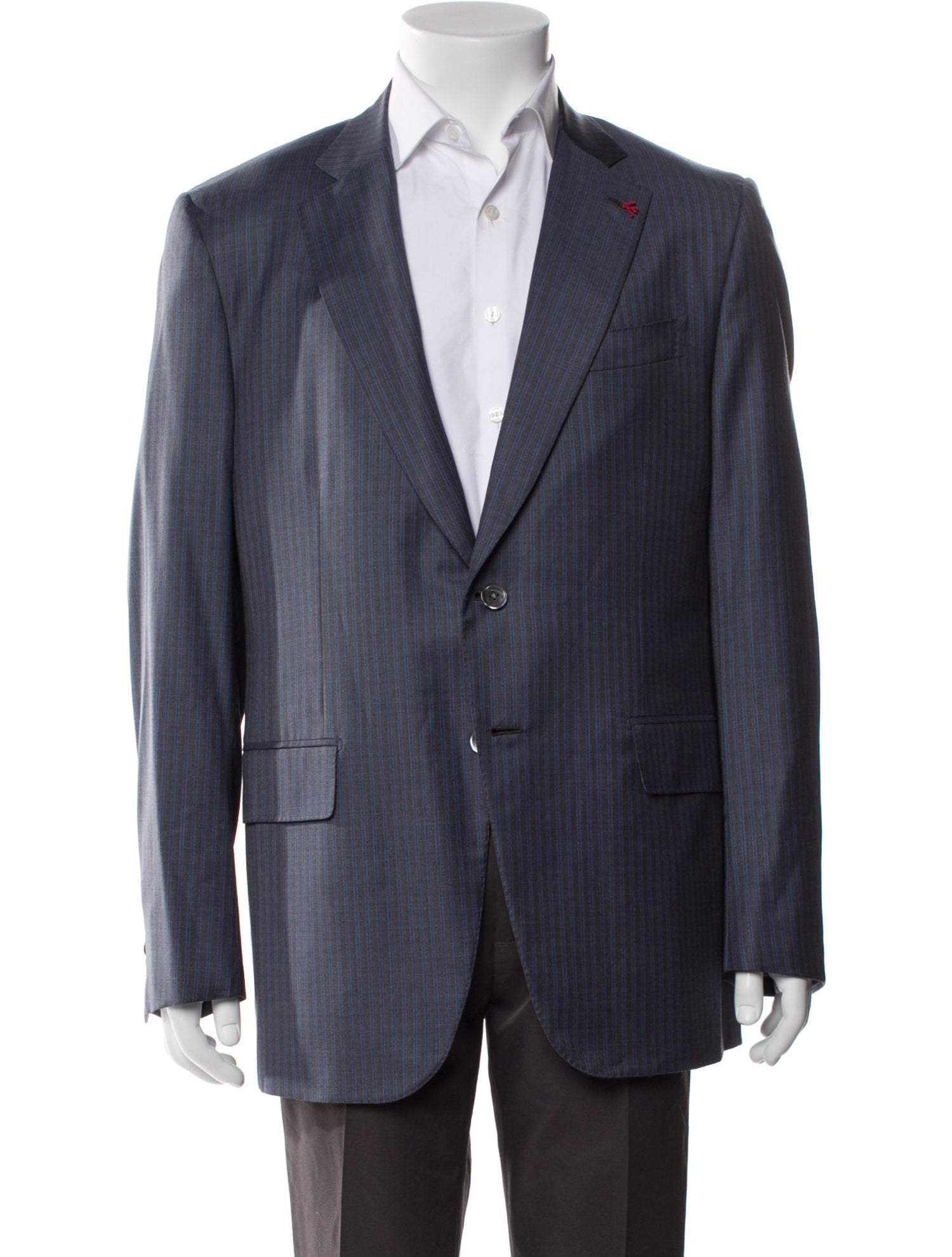Isaia Wool Striped Blazer