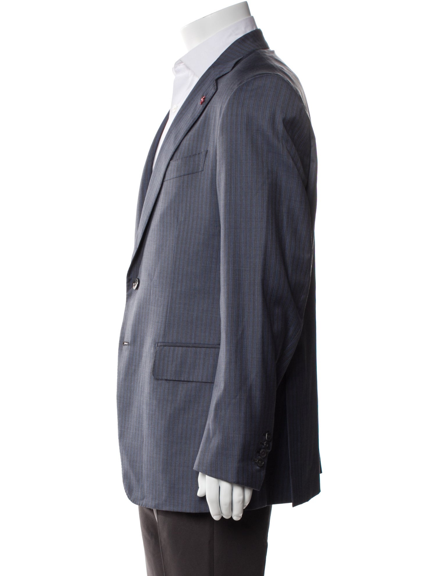 Isaia Wool Striped Blazer