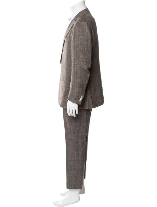 Isaia Wool Striped Two-Piece Suit