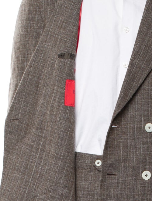 Isaia Wool Striped Two-Piece Suit