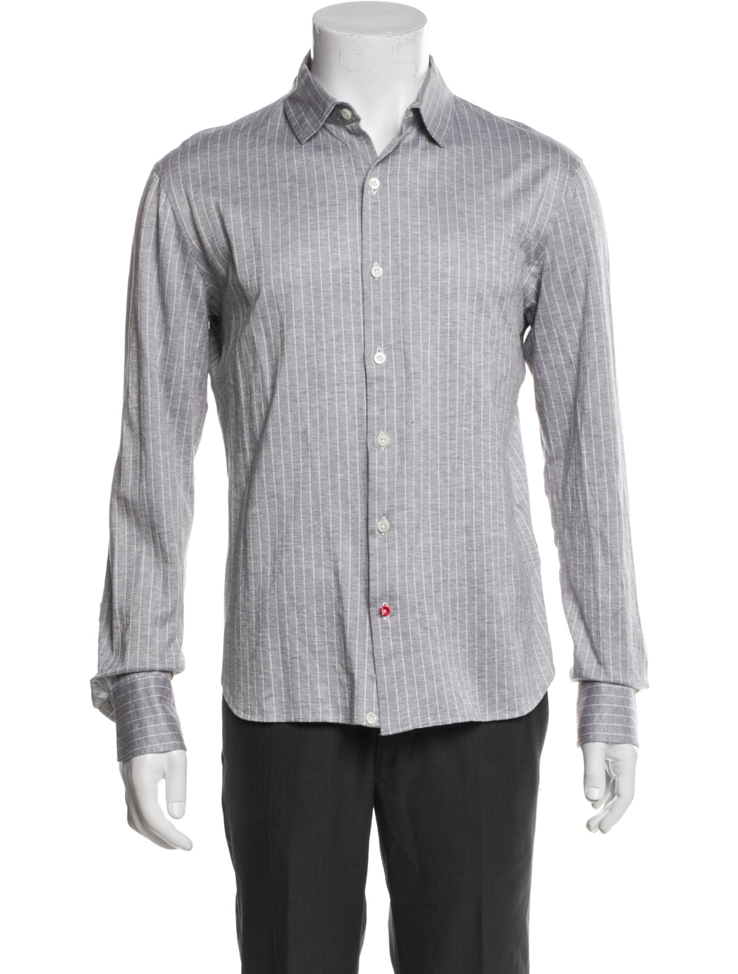 Isaia Striped Long Sleeve Shirt