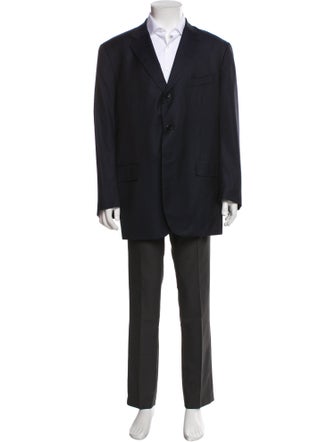 Isaia Wool Striped Two-Piece Blazer