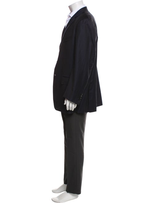 Isaia Wool Striped Two-Piece Blazer