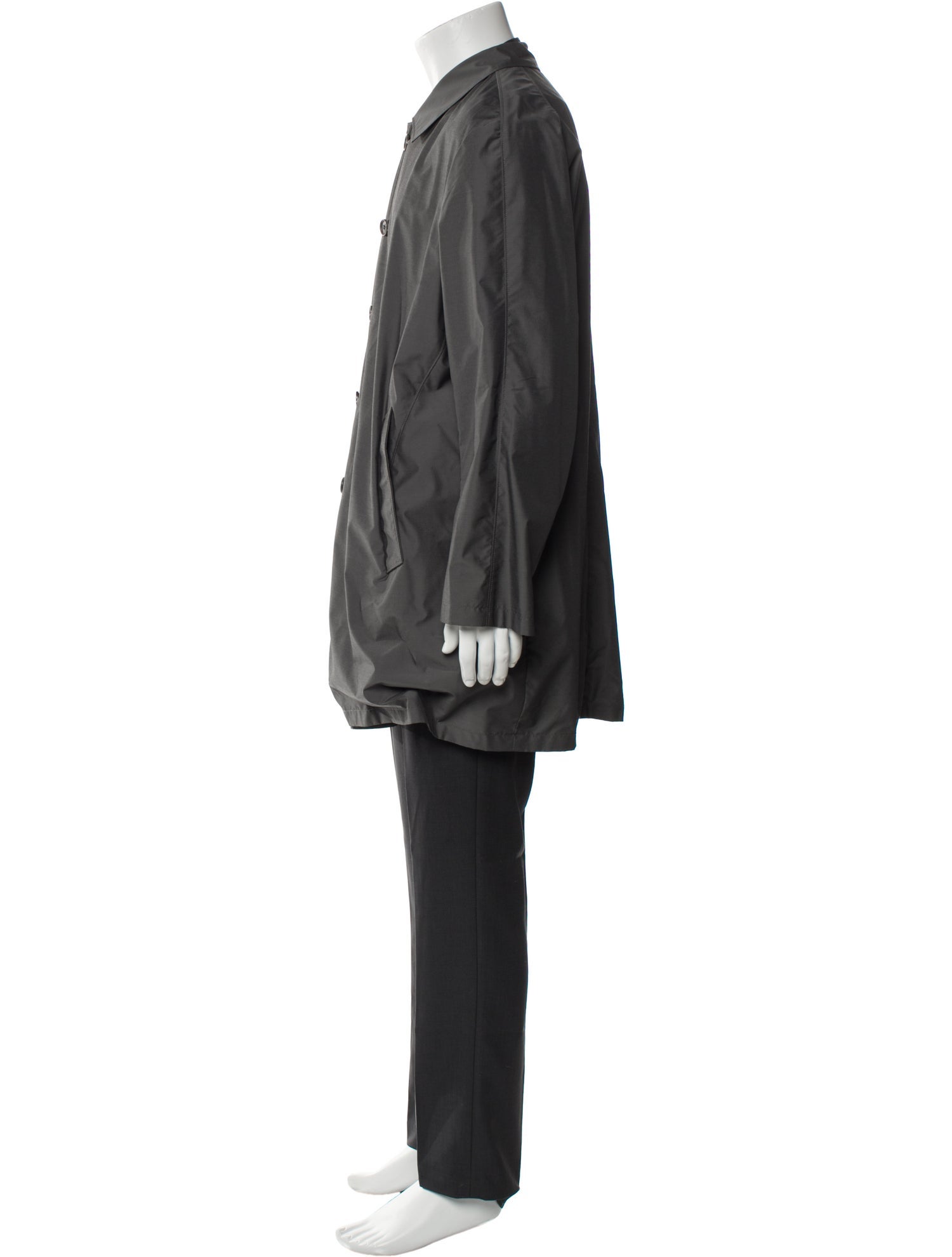 Isaia Wool Trench Coat