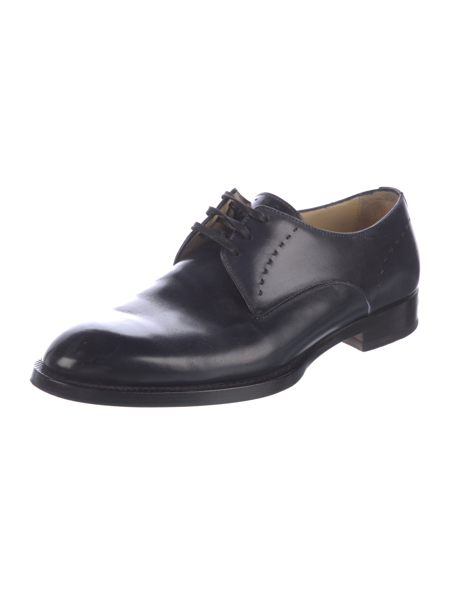 Isaia Leather Derby Shoes