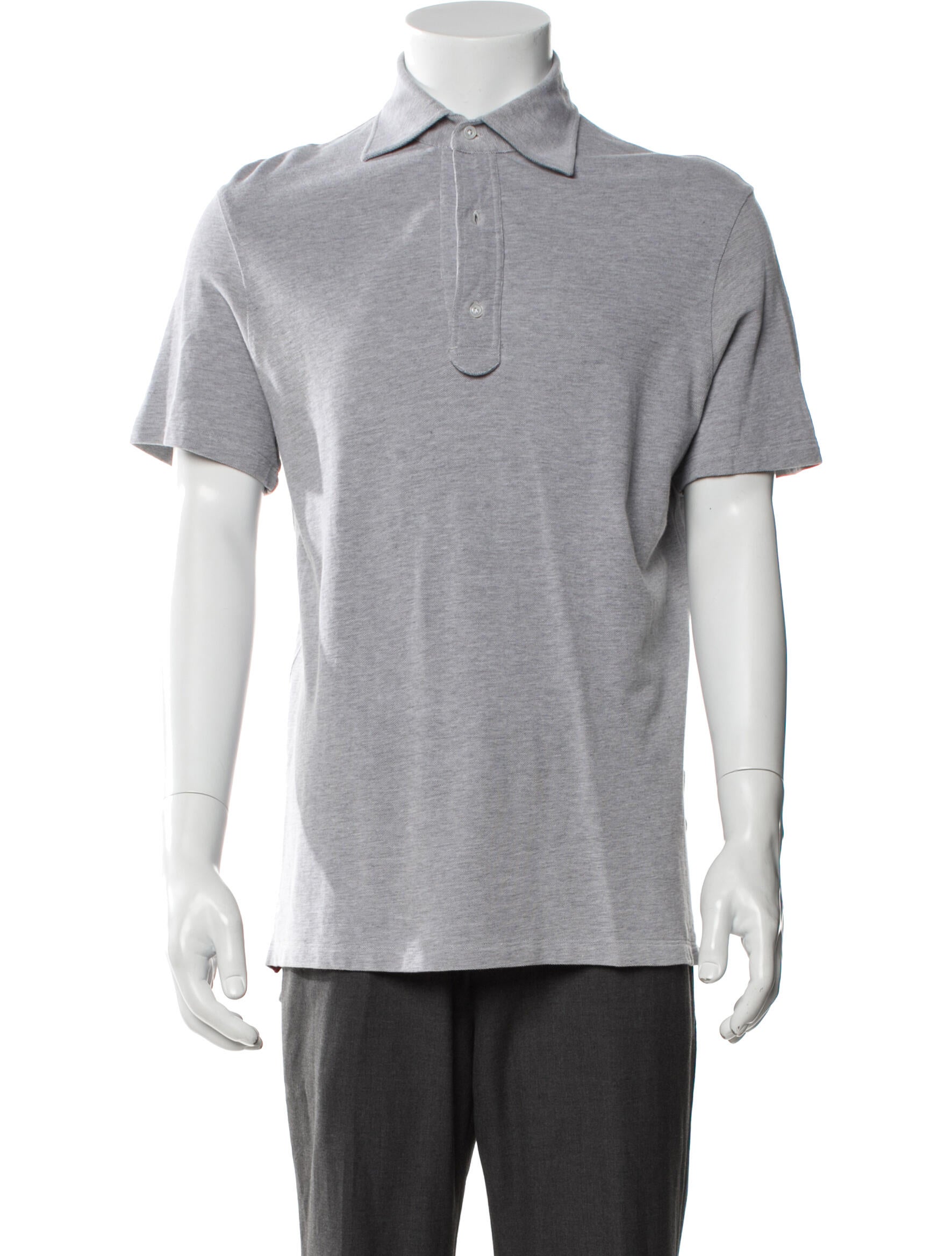 Isaia Collar Short Sleeve Polo Shirt