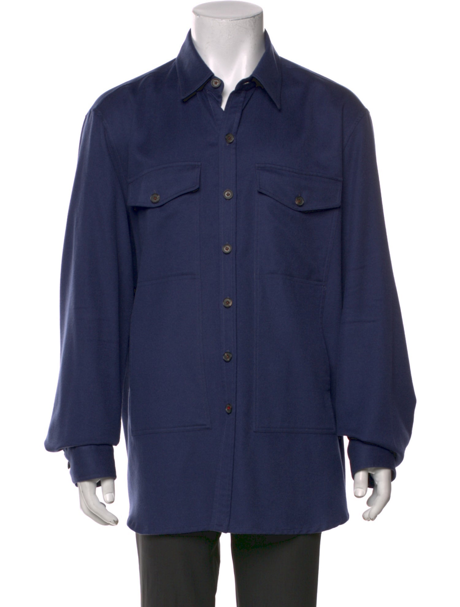 Isaia Cashmere Collar Cardigan