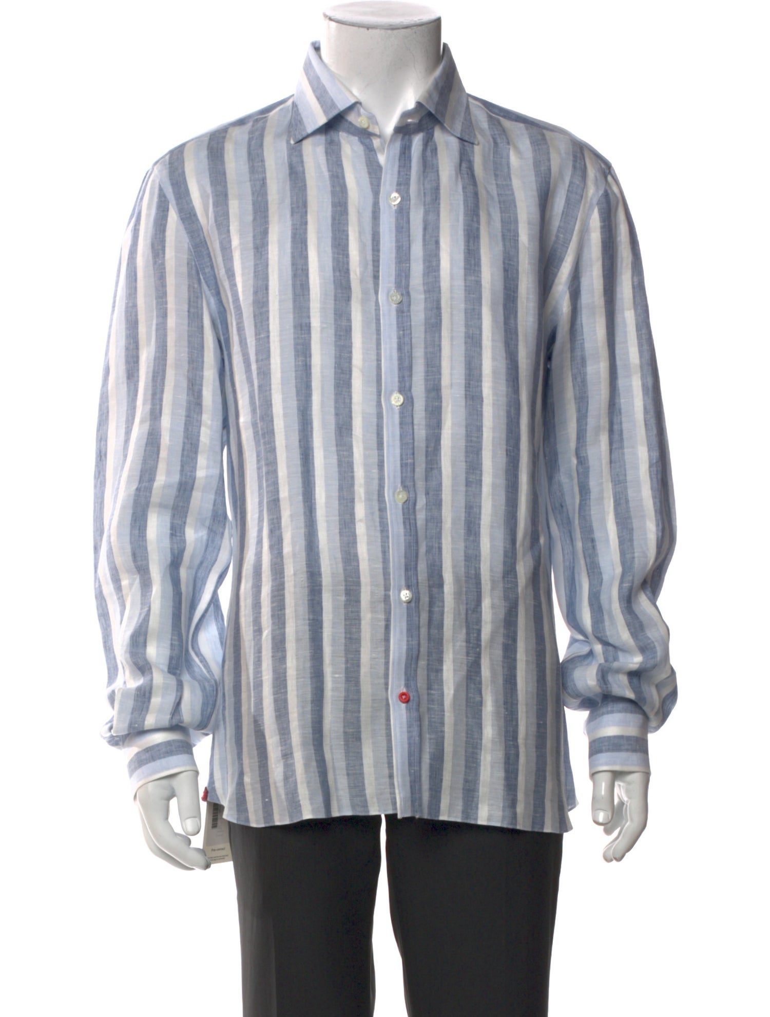 Isaia Linen Striped Shirt