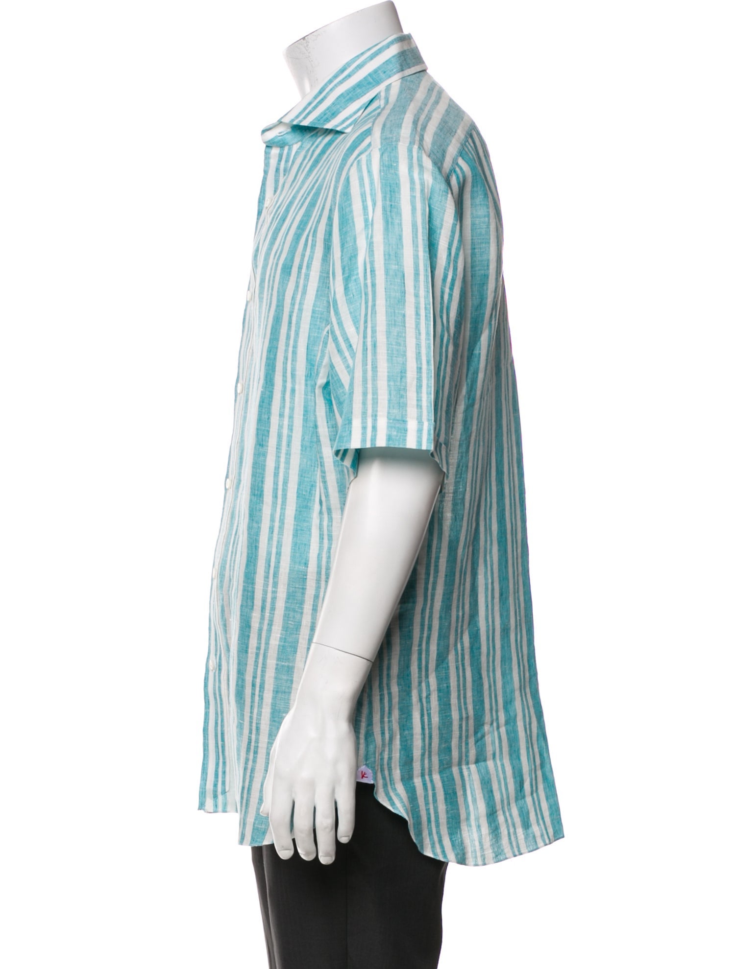 Isaia Linen Striped Shirt