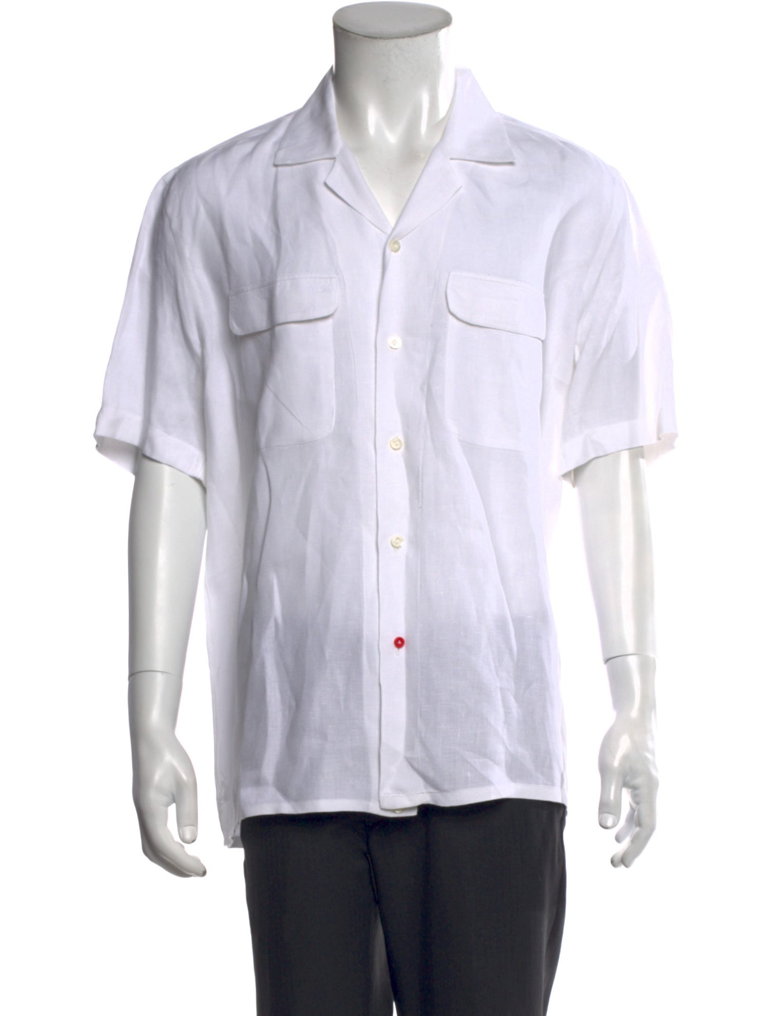 Isaia Linen Short Sleeve Shirt