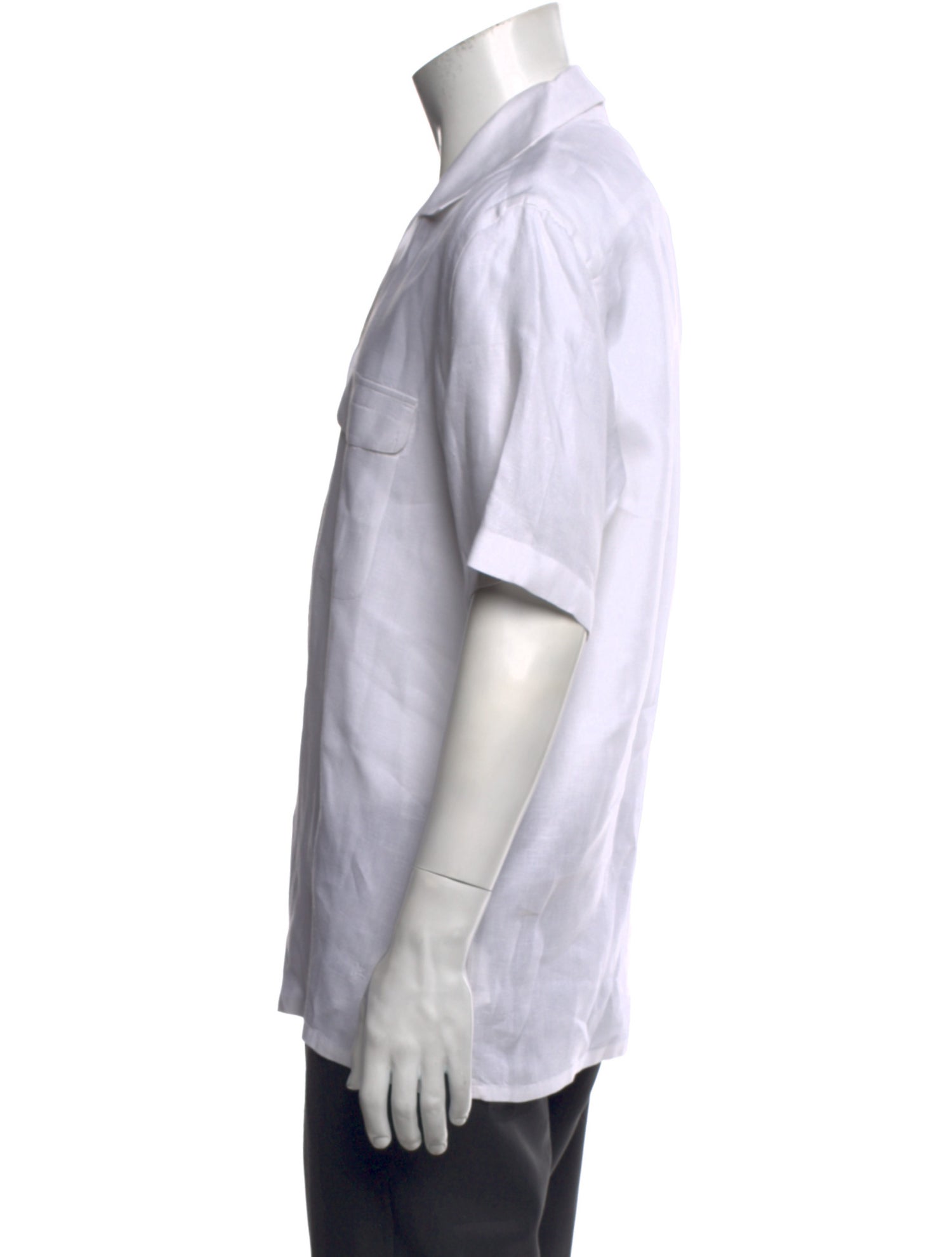 Isaia Linen Short Sleeve Shirt