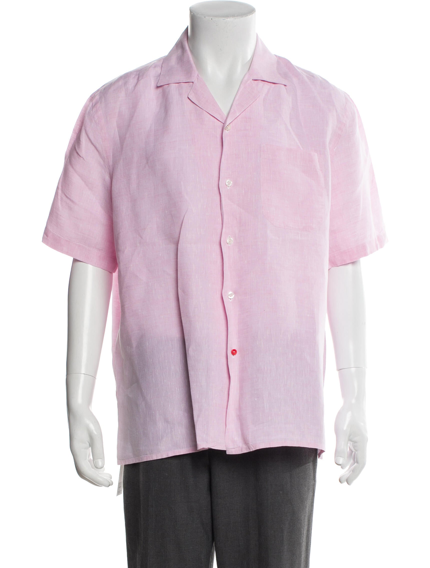 Isaia Linen Short Sleeve Shirt