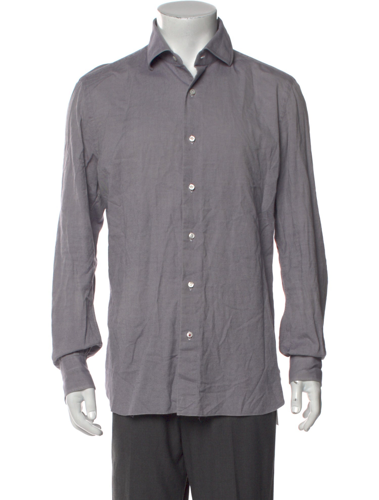 Isaia Long Sleeve Dress Shirt