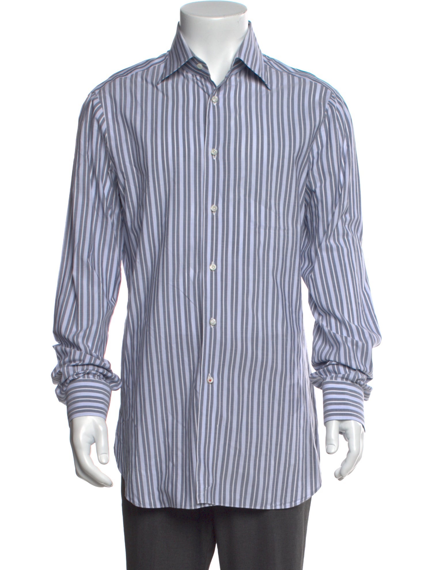 Isaia Striped Long Sleeve Shirt