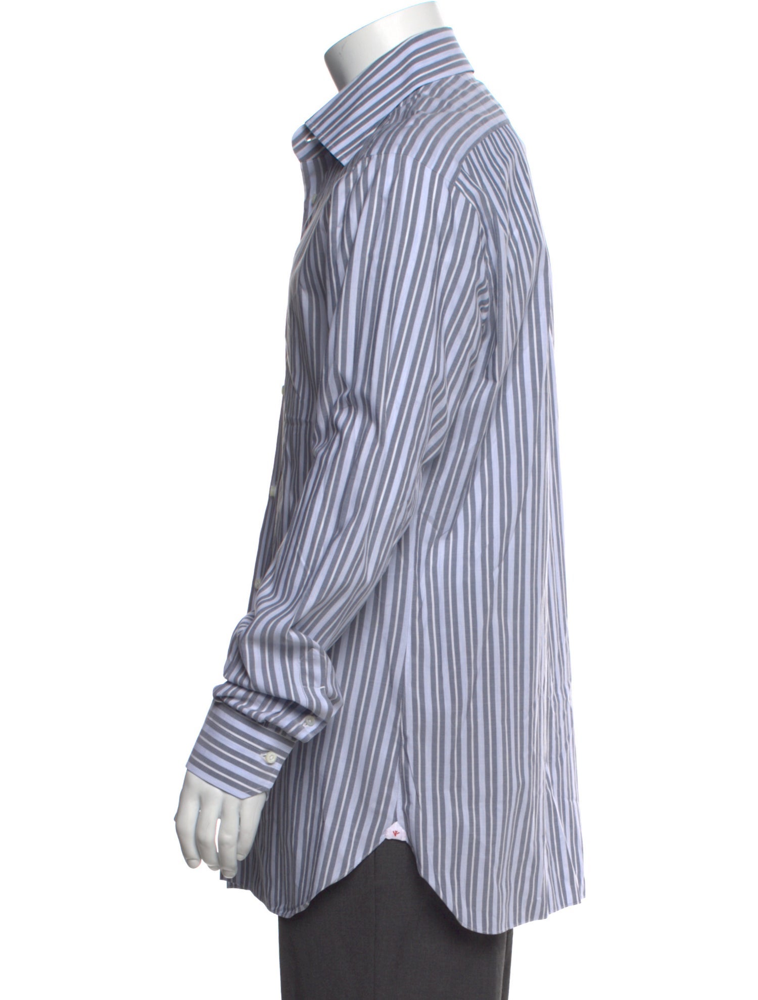Isaia Striped Long Sleeve Shirt
