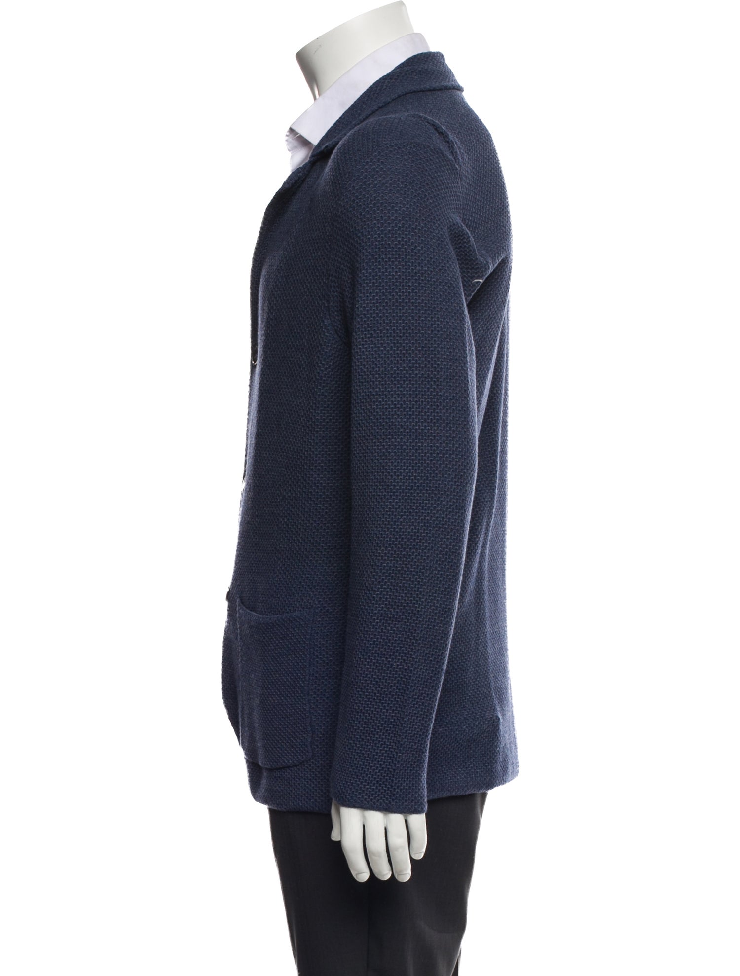 Isaia Merino Wool V-Neck Cardigan