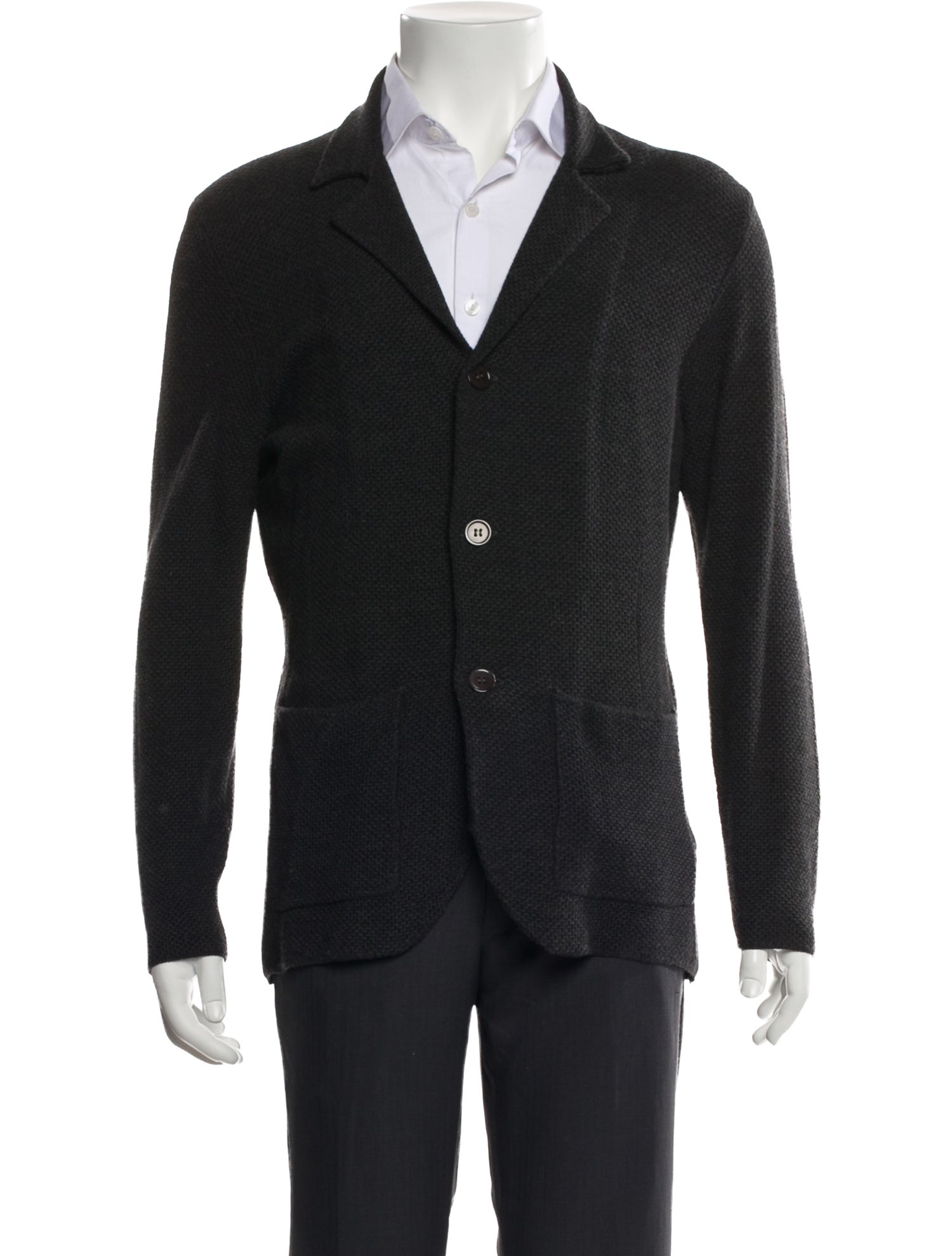Isaia Merino Wool V-Neck Cardigan