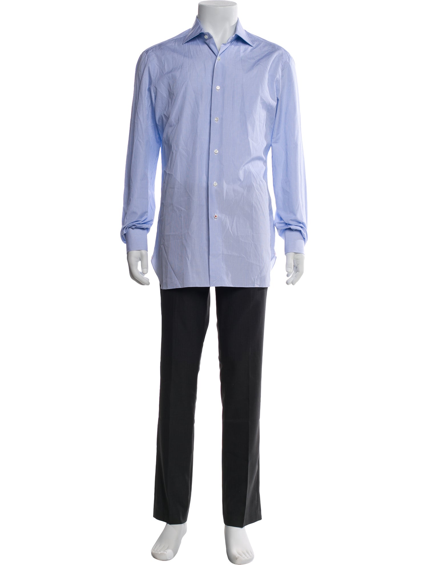 Isaia Striped Long Sleeve Dress Shirt