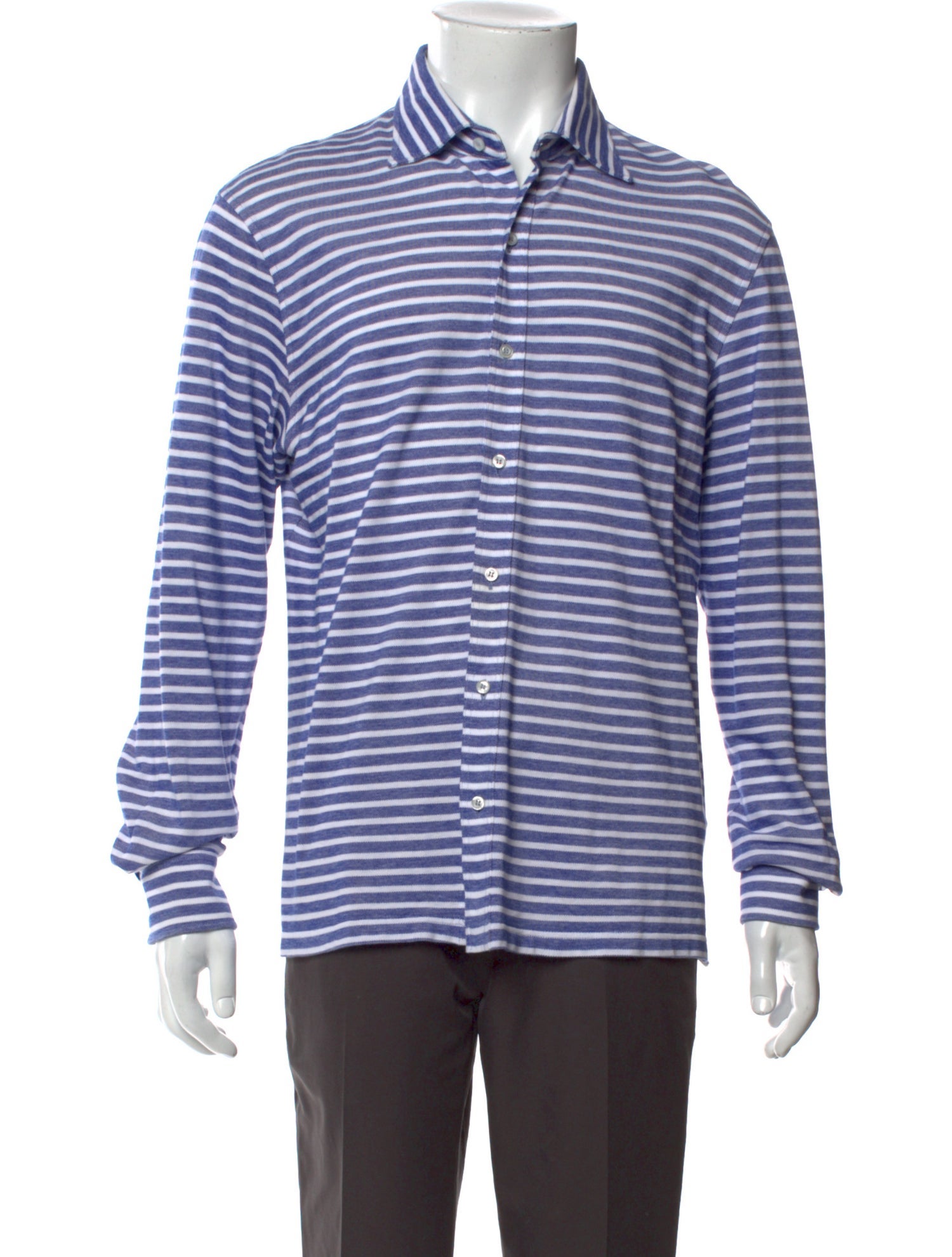 Isaia Striped Long Sleeve Shirt